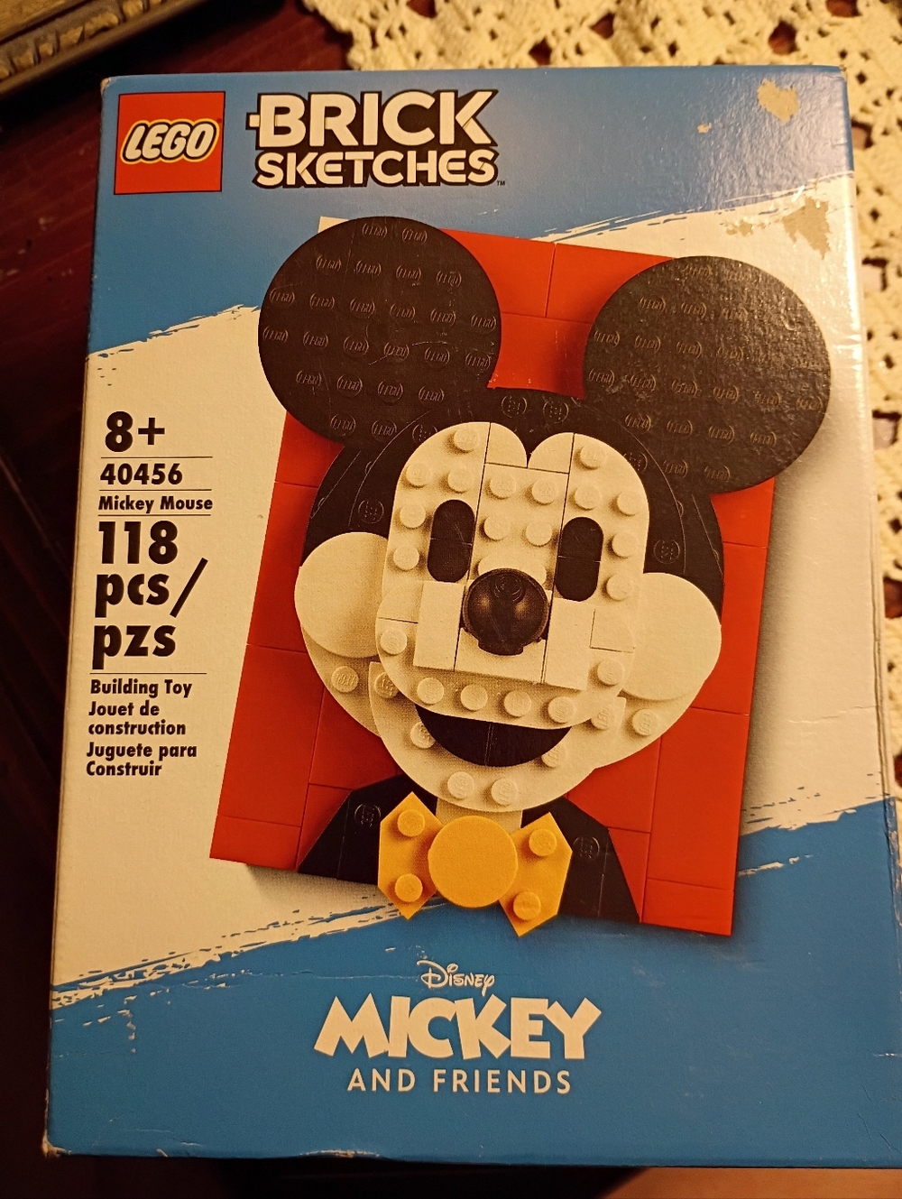 LEGO 40456 Mickey Mouse Retired Brick Sketches, 118 Pcs, Building Toy, Ages 8+